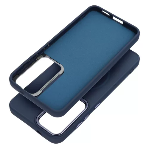Samsung A27 Frame Mag Cover tok, MagSafe-fel kompatibilis, sötétkék