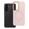 Samsung A27 Frame Mag Cover tok, MagSafe-fel kompatibilis, púderrózsaszín
