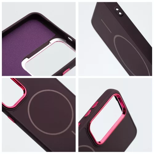 Samsung A27 Frame Mag Cover tok, MagSafe-fel kompatibilis, lila