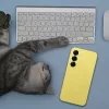Samsung A27 5G szilikon tok 2 mm-es (kameravédő) citromsárga