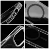 Samsung A27 Drop Glue színes gyűrűs Mag Cover tok, MagSafe-fel kompatibilis, fekete