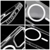 Samsung A27 Drop Glue színes gyűrűs Mag Cover tok, MagSafe-fel kompatibilis, fehér