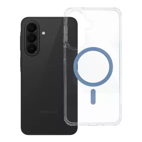   Samsung A27 Drop Glue színes gyűrűs Mag Cover tok, MagSafe-fel kompatibilis, világoskék