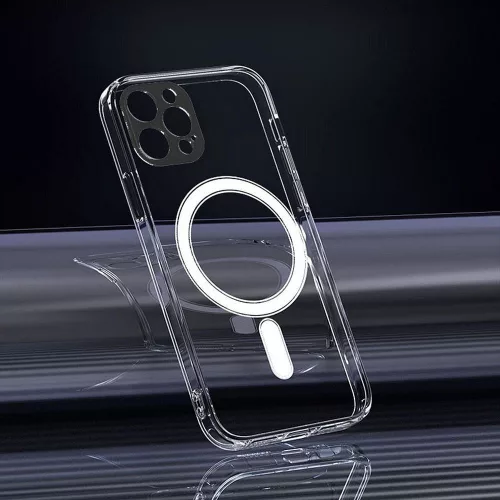 Samsung A27 átlátszó Mag Cover (STR) tok, amely kompatibilis a MagSafe-fel, átlátszó