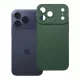 iPhone 17 Pro Max / 18 Pro Max tok (alacsony kameraszél) Matt 2.0 sötétzöld