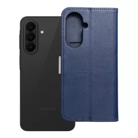   Flip tok Samsung A27 Split Book készülékhez sötétkék és krémszínű