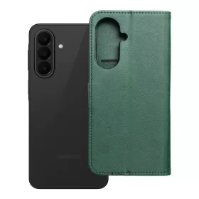 Flip tok Samsung A27 Split Book telefonhoz zöld és arany
