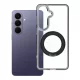 Samsung S26 Frame Circle állványos tok, MagSafe-fel kompatibilis, fekete