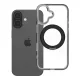iPhone 17 tok, kerettel, kör alakú állvánnyal, MagSafe-fel kompatibilis, fekete