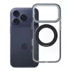 iPhone 17 Pro / 18 Pro tok, keretes, kör alakú állvánnyal, MagSafe-kompatibilis, fekete