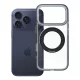 iPhone 17 Pro / 18 Pro tok, keretes, kör alakú állvánnyal, MagSafe-kompatibilis, fekete