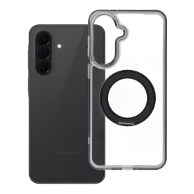   Samsung A37 Frame Circle állványos tok, MagSafe-fel kompatibilis, fekete