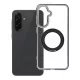 Samsung A36 Frame Circle állványos tok, MagSafe-fel kompatibilis, fekete
