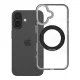 iPhone 16 tok, kerettel, kör alakú állvánnyal, MagSafe-fel kompatibilis, fekete