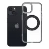 iPhone 13-hoz való keretes, kör alakú állvánnyal ellátott tok, MagSafe-fel kompatibilis, fekete