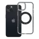 iPhone 13-hoz való keretes, kör alakú állvánnyal ellátott tok, MagSafe-fel kompatibilis, fekete
