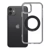 iPhone 11 tok, kerettel, kör alakú állvánnyal, MagSafe-fel kompatibilis, fekete