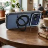 iPhone 11 tok, kerettel, kör alakú állvánnyal, MagSafe-fel kompatibilis, fekete