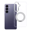 Samsung S26 Frame Circle Stand tok, MagSafe-fel kompatibilis, átlátszó