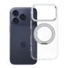 iPhone 17 Pro / 18 Pro tok, keretes, kör alakú állvánnyal, MagSafe-kompatibilis, átlátszó