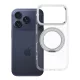 iPhone 17 Pro / 18 Pro tok, keretes, kör alakú állvánnyal, MagSafe-kompatibilis, átlátszó