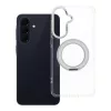 Samsung A57 Frame Circle állványos tok, MagSafe-fel kompatibilis, átlátszó