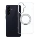 Samsung A57 Frame Circle állványos tok, MagSafe-fel kompatibilis, átlátszó