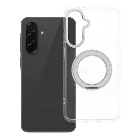   Samsung A36 Frame Circle Stand tok, MagSafe-fel kompatibilis, átlátszó