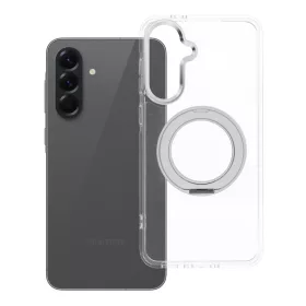   Samsung A56 Frame Circle Stand tok, MagSafe-fel kompatibilis, átlátszó