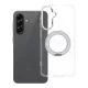 Samsung A56 Frame Circle Stand tok, MagSafe-fel kompatibilis, átlátszó
