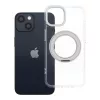 iPhone 14 tok, kerettel, kör alakú állvánnyal, MagSafe-fel kompatibilis, átlátszó