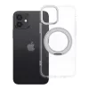iPhone 12 tok, kerettel, kör alakú állvánnyal, MagSafe-fel kompatibilis, átlátszó
