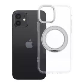   iPhone 12 tok, kerettel, kör alakú állvánnyal, MagSafe-fel kompatibilis, átlátszó