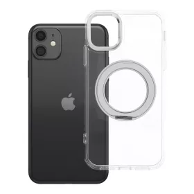   iPhone 11 tok, kerettel, kör alakú állvánnyal, MagSafe-fel kompatibilis, átlátszó