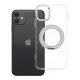 iPhone 11 tok, kerettel, kör alakú állvánnyal, MagSafe-fel kompatibilis, átlátszó