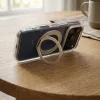 iPhone 13 PRO tok, kerettel, kör alakú állvánnyal, MagSafe-fel kompatibilis, átlátszó