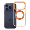 iPhone 17 Pro / 18 Pro tok, keretes, kör alakú állvánnyal, MagSafe-kompatibilis, narancssárga