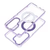 Samsung S26 Ultra Frame Circle Stand tok, MagSafe-fel kompatibilis, lila