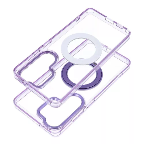 Samsung S26 Ultra Frame Circle Stand tok, MagSafe-fel kompatibilis, lila