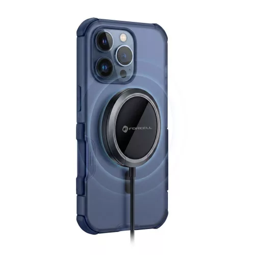 Forcell F-Protect BumperX Premium iPhone 16 tok, MagSafe-fel kompatibilis, sötétkék