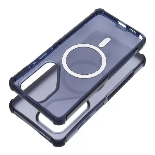 Samsung A57 Forcell F-Protect BumperX Premium tok, MagSafe-fel kompatibilis, sötétkék