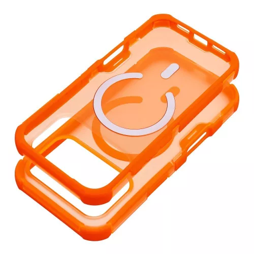 Forcell F-Protect BumperX Premium iPhone 17 Pro Max / 18 Pro Max tok (alacsony kameraszél) MagSafe-fel kompatibilis, narancssárga