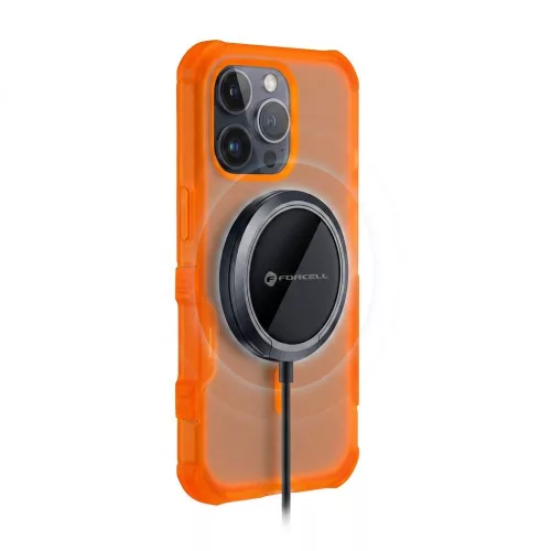 Forcell F-Protect BumperX Premium iPhone 17 Pro Max / 18 Pro Max tok (alacsony kameraszél) MagSafe-fel kompatibilis, narancssárga