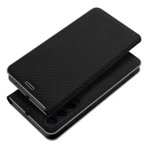 Flip tok Samsung A27 Luna Book készülékhez, szénfekete