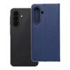 Flip tok Samsung A27 Luna Book készülékhez, karbonkék