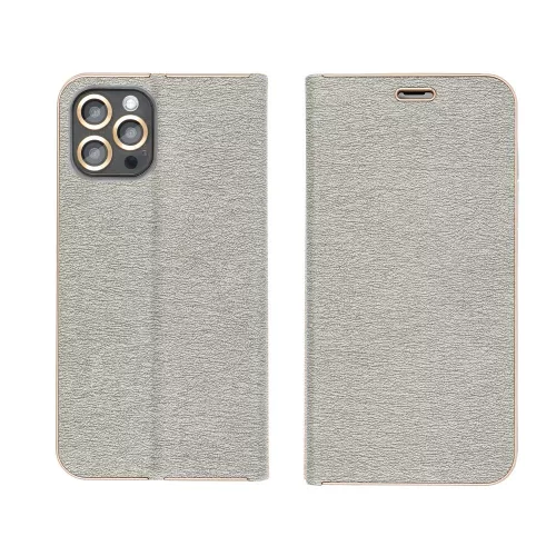 Flip tok Samsung A27 Luna Book telefonhoz, arany, ezüst