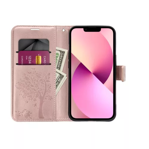 MEZZO könyvtok SAMSUNG A27-hez, mandala rozéarany