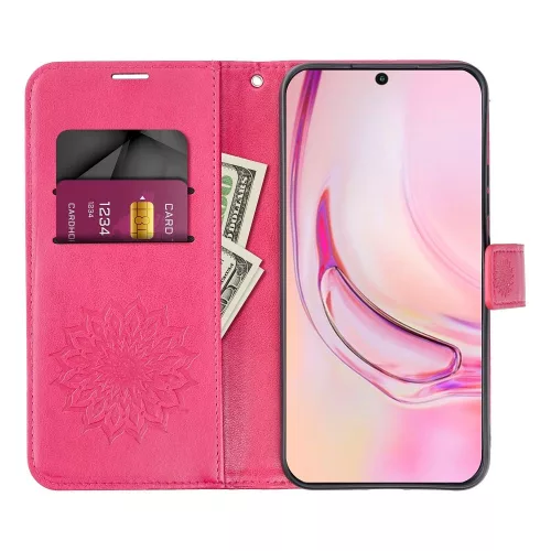 MEZZO Könyvtok SAMSUNG A27-hez, mandala magenta