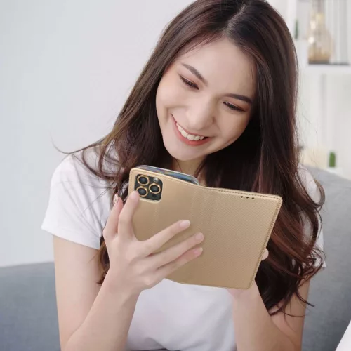 Flip tok Samsung A27 Smart Case Bookhoz, arany