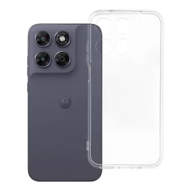   Motorola G67 / G77 tok, átlátszó, 2 mm-es tok (kameravédelem),